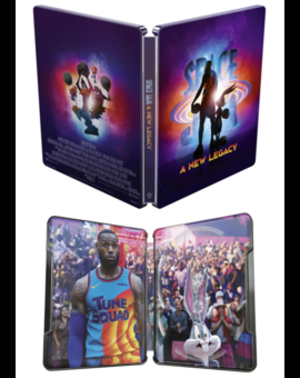 Diseño final steelbook 4K Space Jam Nuevas Leyendas en España 
