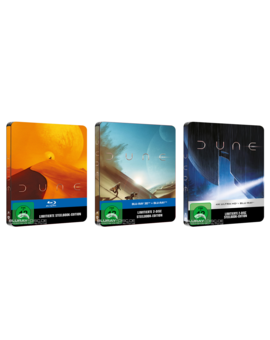 Tres steelbook para Dune (2021) en 2D/3D/4K