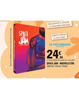 Posible tercer steelbook Space Jam A New Legacy en Francia