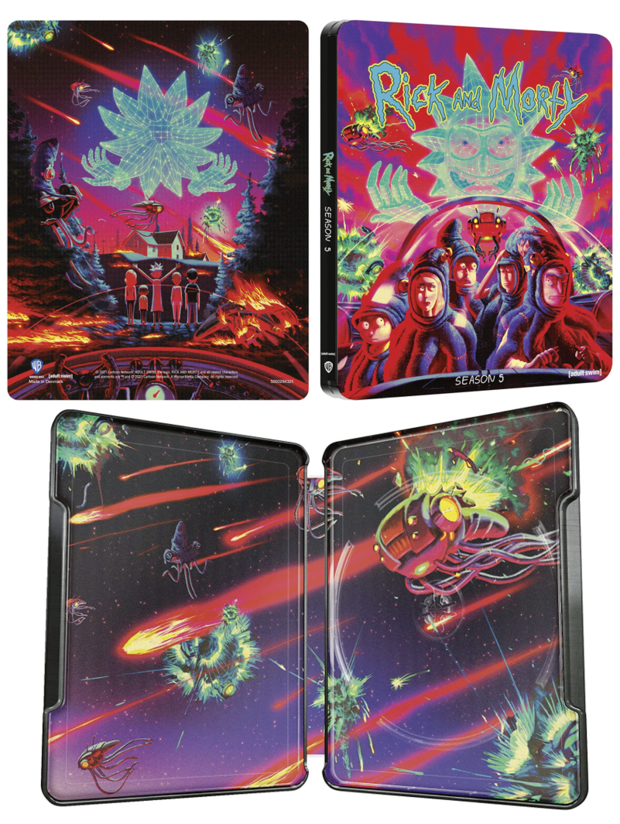 Diseño steelbook Rick & Morty Season 5