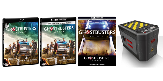 Carátulas Ghostbusters Afterlife y edición coleccionista 4K/BD