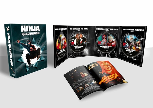 Digipak Tetralogía Ninja en Alemania