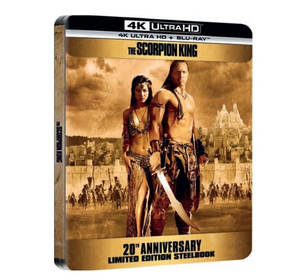 Diseño final steelbook 4K The Scorpion King