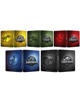 Diseños steelbook 4K saga jurásica 