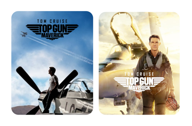 Dos steelbook para Top Gun Maverick