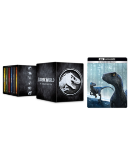 Cofre metálico y dos steelbook para Jurassic World Dominion
