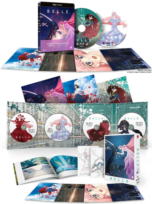 Digipak y steelbook 4K Belle 