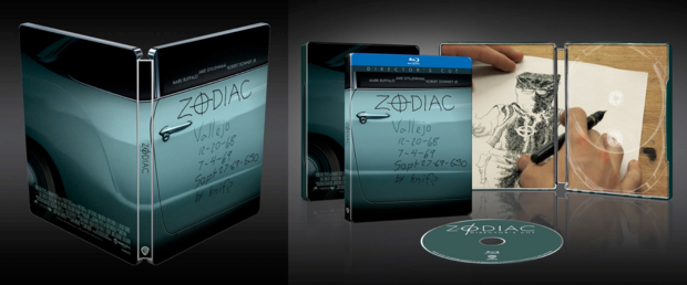 Diseño steelbook Zodiac en BD