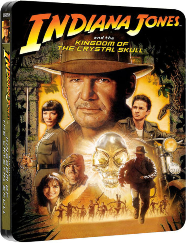 Zavvi anuncia en exclusiva: "Indiana Jones and the Kingdom of the Crystal Skull" (steelbook) para agosto.