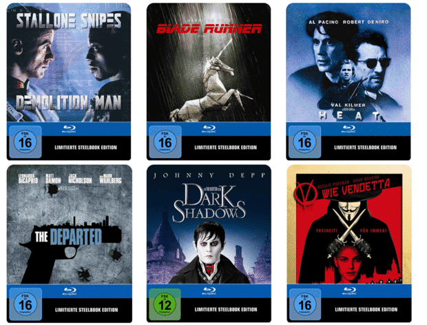Se anuncia en Alemania nuevos "steelbooks" de WHV para el 11 de octubre: