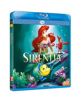 Carátula: "La Sirenita" (Blu-ray España)