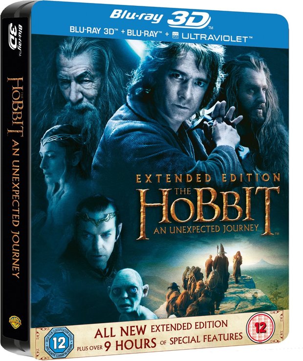 "The Hobbit: An Unexpected Journey" (Extended Edition Jumbo Steelbook) anunciado en UK para el 11 de noviembre.
