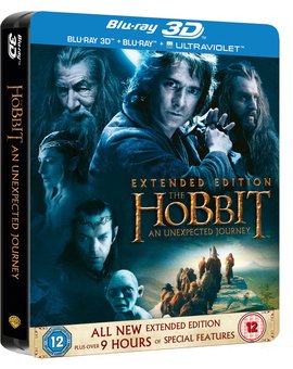"The Hobbit: An Unexpected Journey" (Extended Edition Jumbo Steelbook) anunciado en UK para el 11 de noviembre.