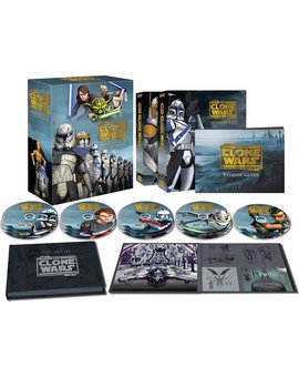 "Star Wars: The Clone Wars Seasons 1-5" (Collector's Edition) anunciado en USA, Reino Unido, Japón, Alemania y Francia.