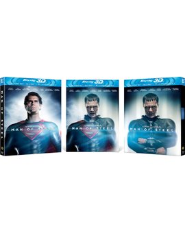 Lenticular Cover: "Man of Steel [Blu-ray 3D + Blu-ray + UV Copy]" en UK. 