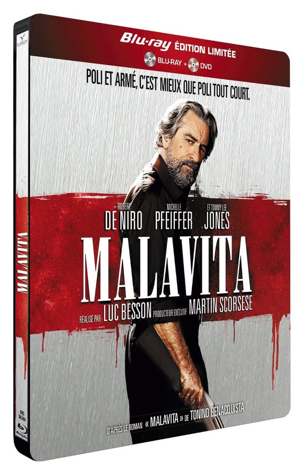 "Malavita" (steelbook) anunciado en Francia para marzo.