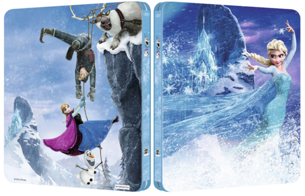 Diseño del steelbook exclusivo de zavvi: "Frozen" (3D+2D)