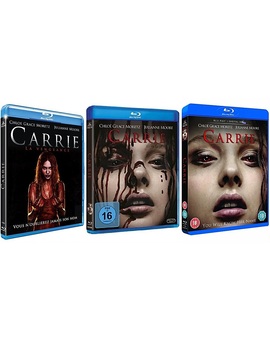 Distintas carátulas extranjeras para la edición de "Carrie" (2013)