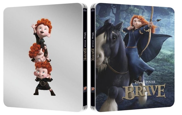 Diseño del steelbook exclusivo de zavvi: "Brave 3D" para el 7 de abril.