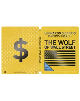 Diseño del steelbook alemán "The Wolf of Wall Street".