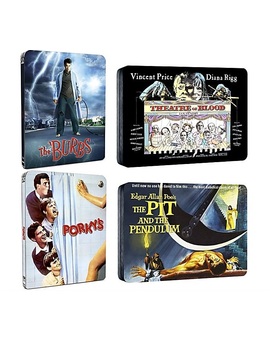 Cuatro steelbooks de ArrowFilms anunciados en Reino Unido.