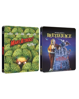 "Beetlejuice" & "Mars Attacks!" - Steelbooks exclusivos de zavvi anunciados para mayo.