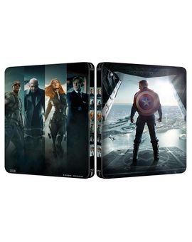 Diseño del steelbook exclusivo de zavvi "Captain America: The Winter Soldier"