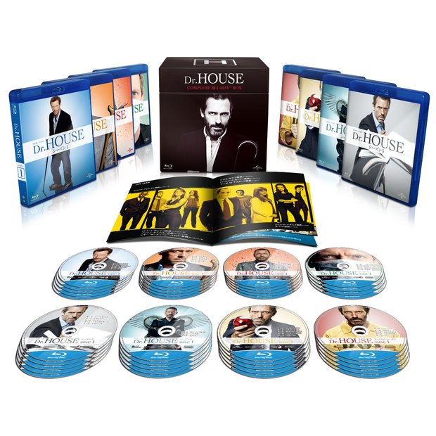 Presentación japonesa de la serie "House M.D."  en blu-ray.