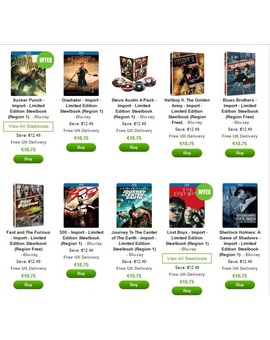 Steelbooks de importación ahora disponibles a través de zavvi.com