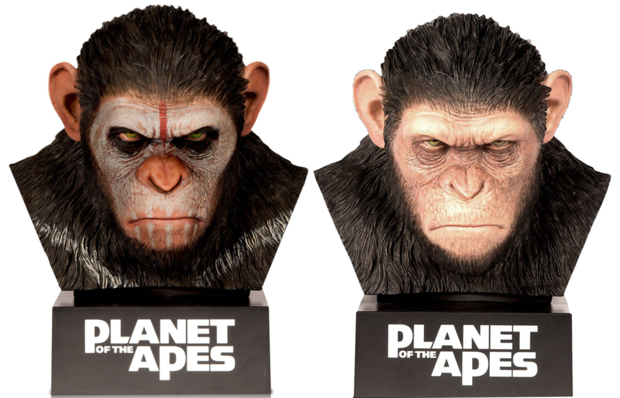 Dos bustos de la colección "Planet of the Apes" anunciados en Francia y Alemania.