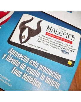 Diadema de regalo al comprar "Maléfica" en Fnac.