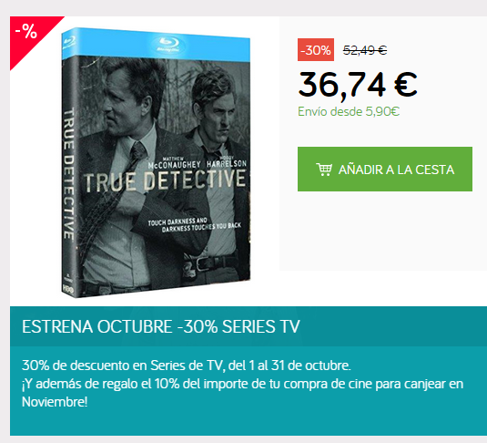 True Detective y otras ofertas en ECI.