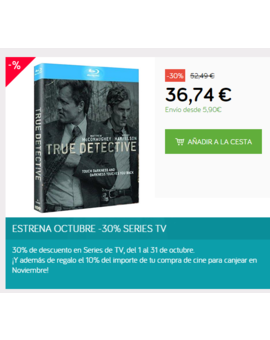 True Detective y otras ofertas en ECI.