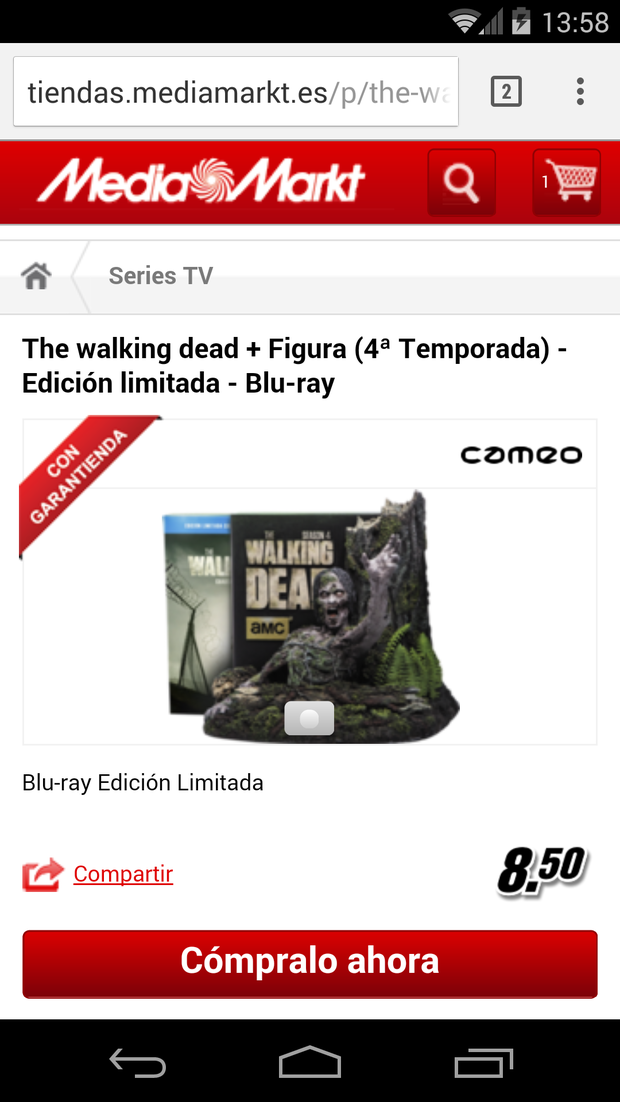 ¿Es de verdad este precio de la ed. limitada de la 4a temporada de The Walking Dead