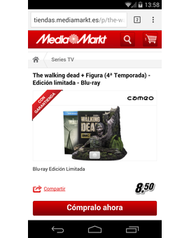 ¿Es de verdad este precio de la ed. limitada de la 4a temporada de The Walking Dead
