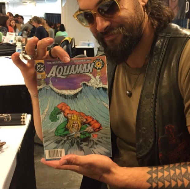 Jason Momoa sigue tanteando con su Aquaman