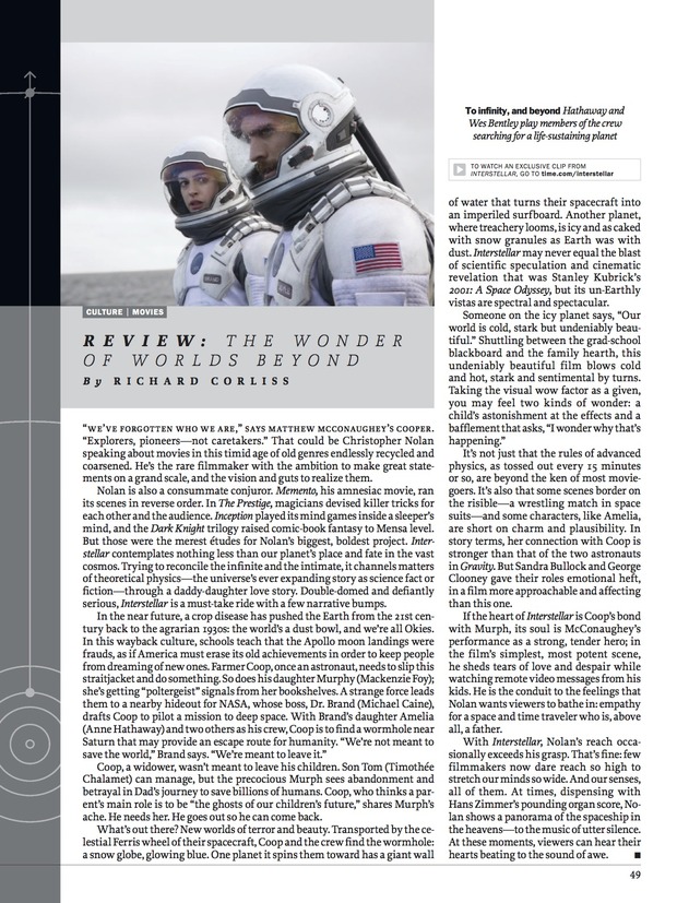 Interstellar en TIME Magazine (7)