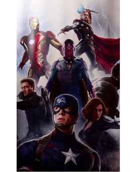 Avengers Age of Ultron - Poster con Vision