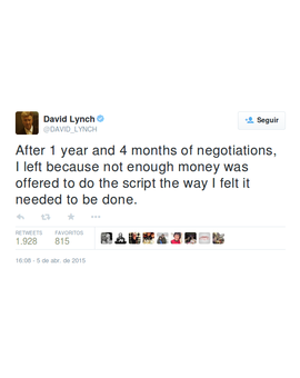 David Lynch abandona Twin Peaks