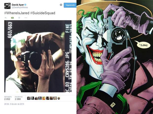 Jared Leto en Suicide Squad emulando The Killing Joke