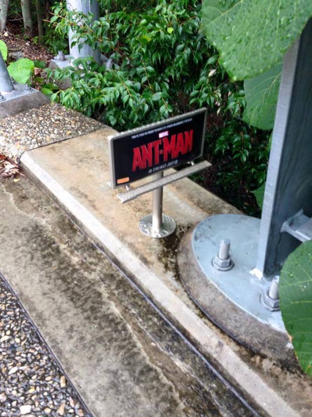 Publicidad de Ant-Man (tamaño hormiga xD)