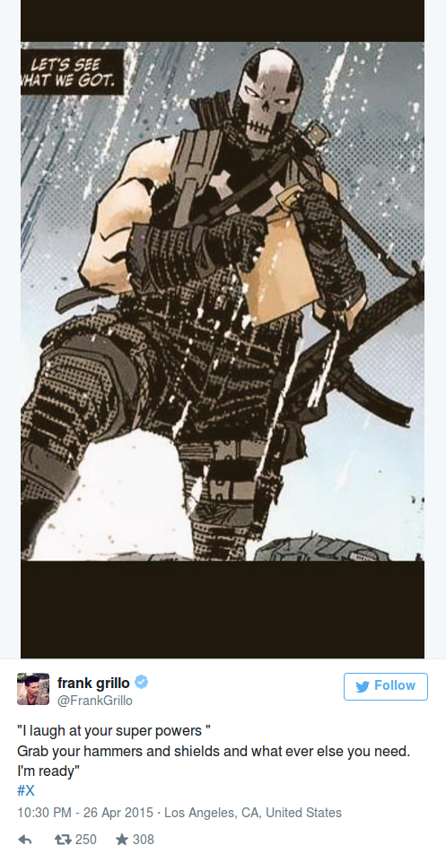 Frank Grillo ahora si sera Crossobones en Civil War