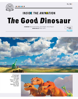 Concept art de The Good Dinosaur en la Entertaiment Weekly