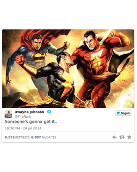 Dwayne Johnson juega con nosotros poniendo esto en twitter