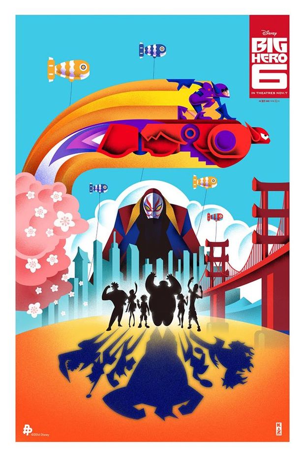 Poster de Big Hero 6 para la NY Comic Con