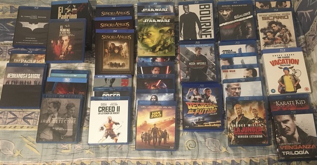 Mi coleccion en blu ray de sagas. ¿Cual es vuestra favorita?