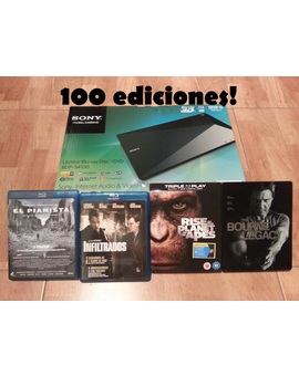 100 ediciones ya! combo de pelis + reproductor
