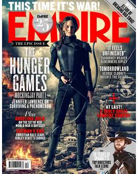Jennifer Lawrence como Katniss en la portada de la revista EMPIRE