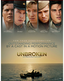 Fecha de salida del Blu-ray de Unbroken en EE.UU. + reservas abiertas (también en UK, pero sin fecha)