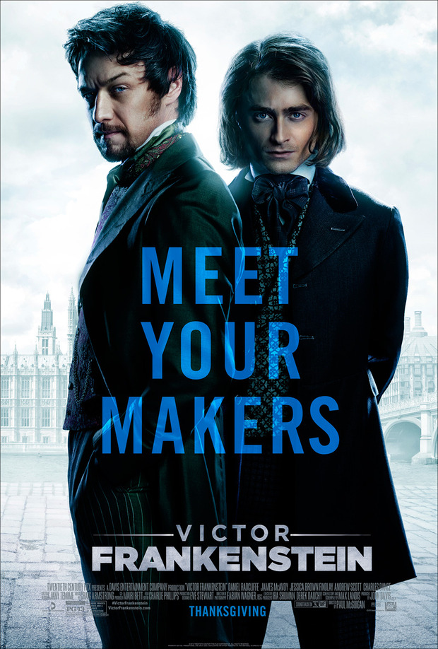 Póster y primer trailer de Victor Frankenstein 